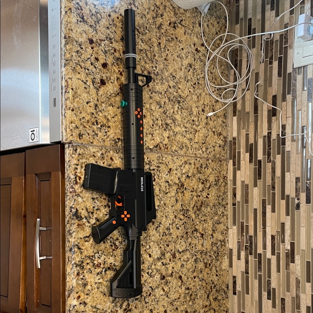 Black and Orange Gaming Riffle